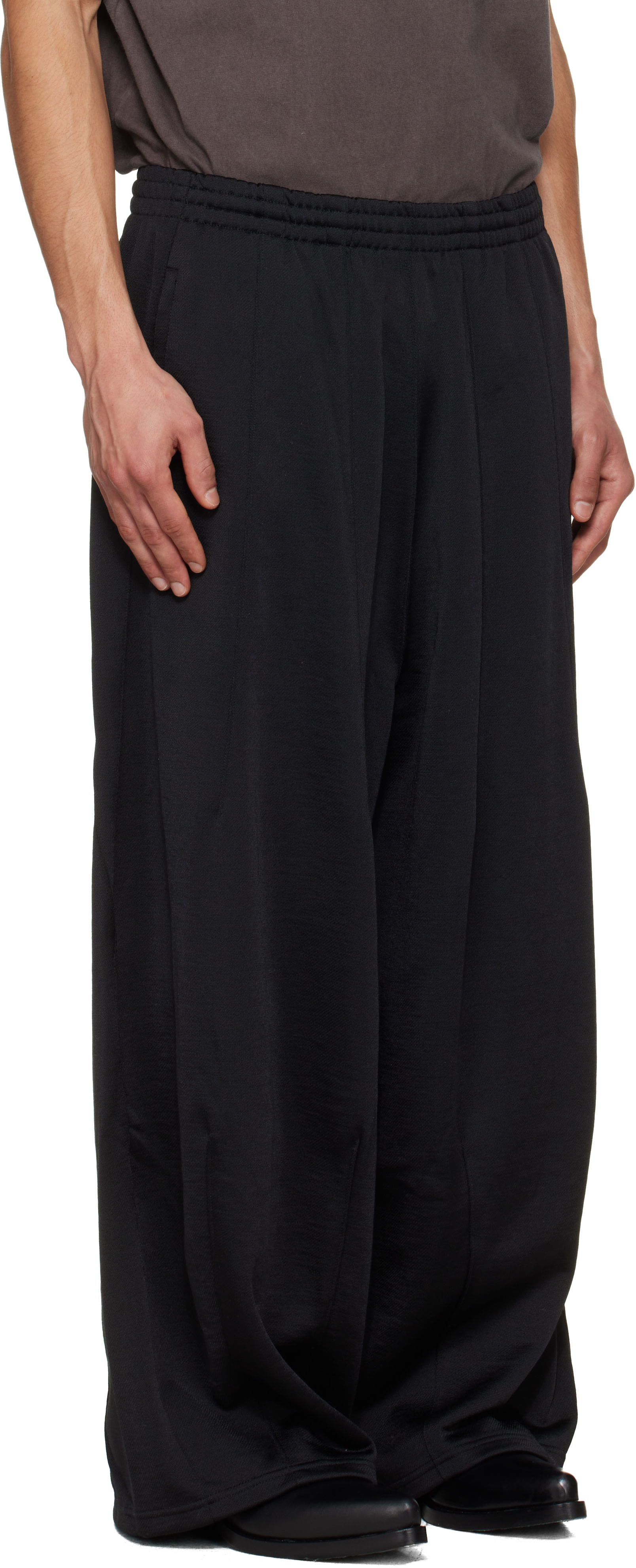Needles ブラック S(レシート付き) NEEDLES: Black H.D. Sweatpants | SSENSE