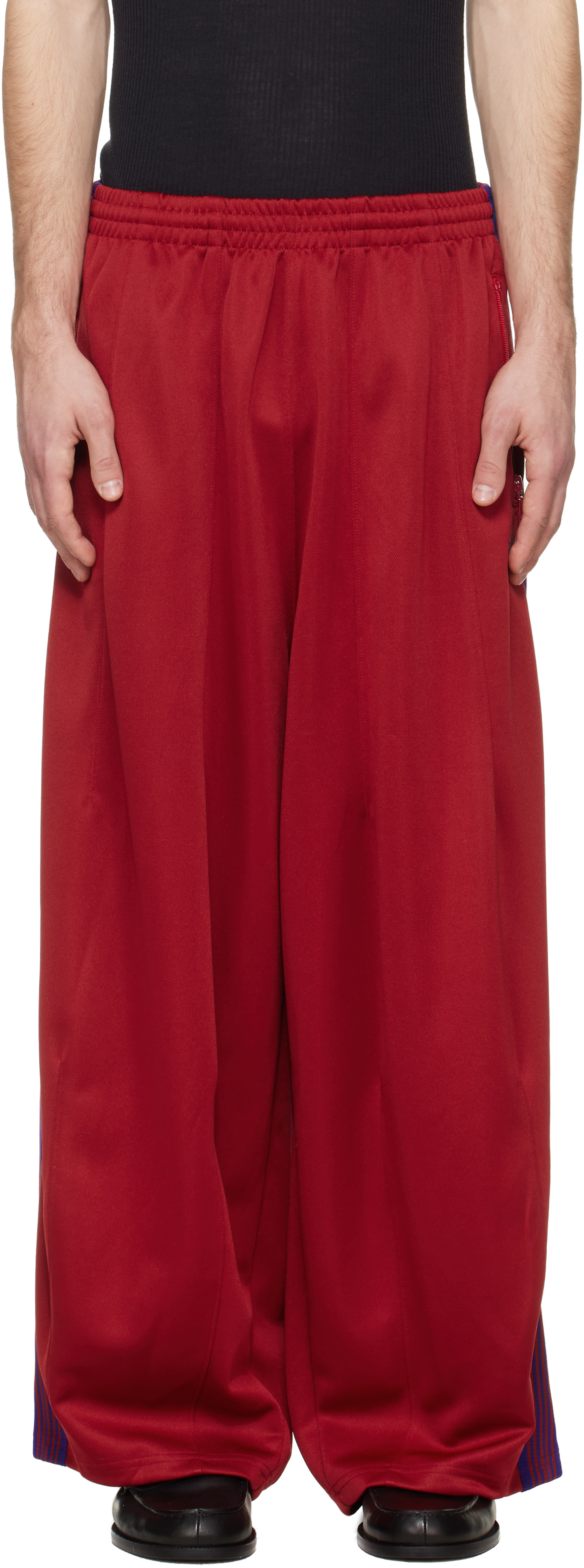 Needles 赤 NEEDLES: Red H.D. Track Pants | SSENSE South Korea
