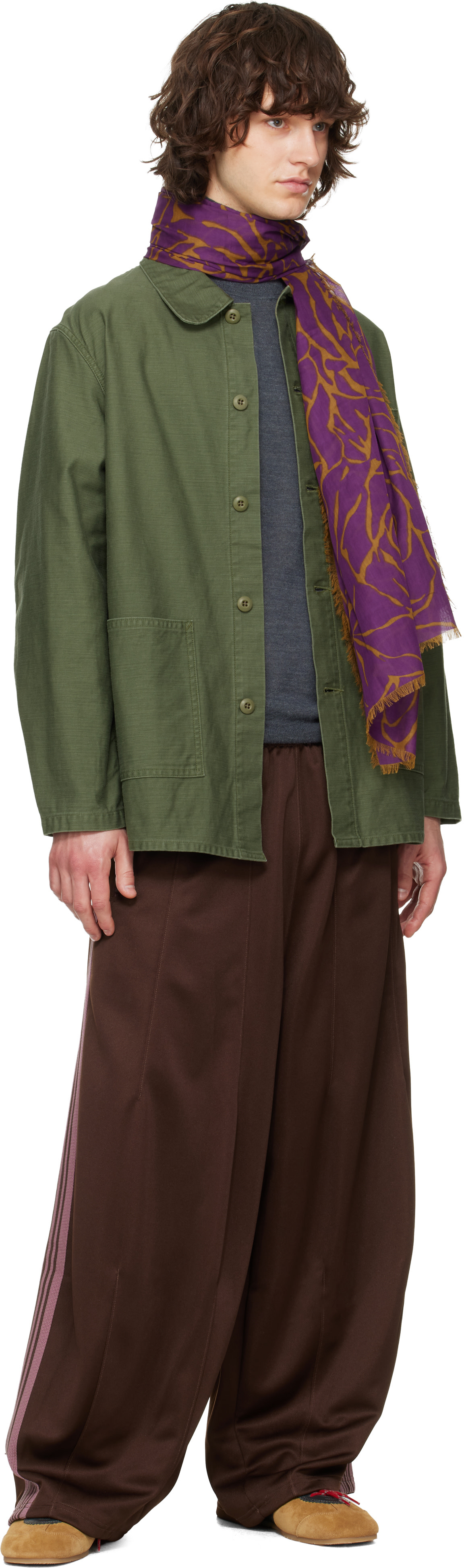 NEEDLES H.D. TRACK PANT ヒザデルパンツ ブラウン Needles H.D. Track Pants Brown Men's - FW24 - US