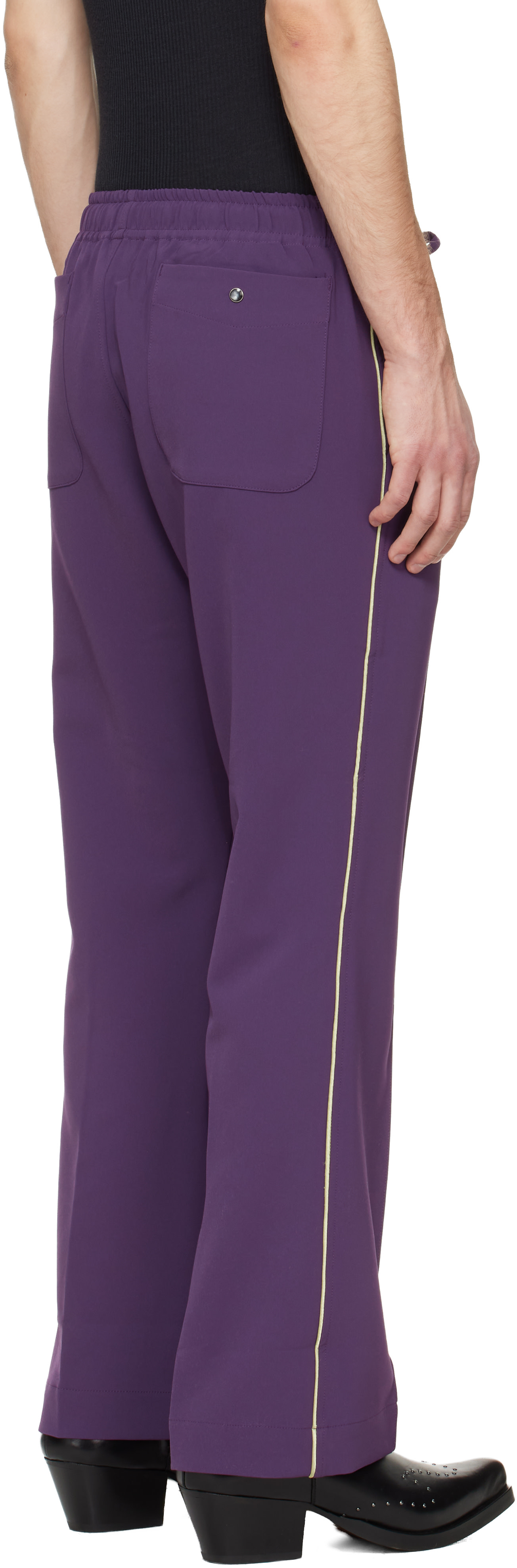 NEEDLES: Purple Piping Cowboy Lounge Pants | SSENSE