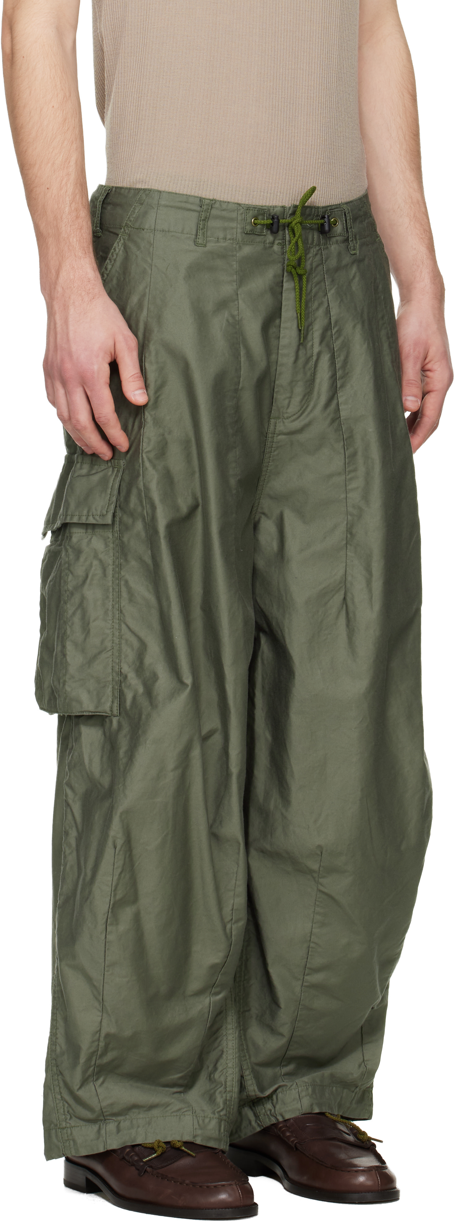 needles h.d pants BDU カーキ　Ｓ NEEDLES: Khaki H.D. BDU Cargo Pants | SSENSE