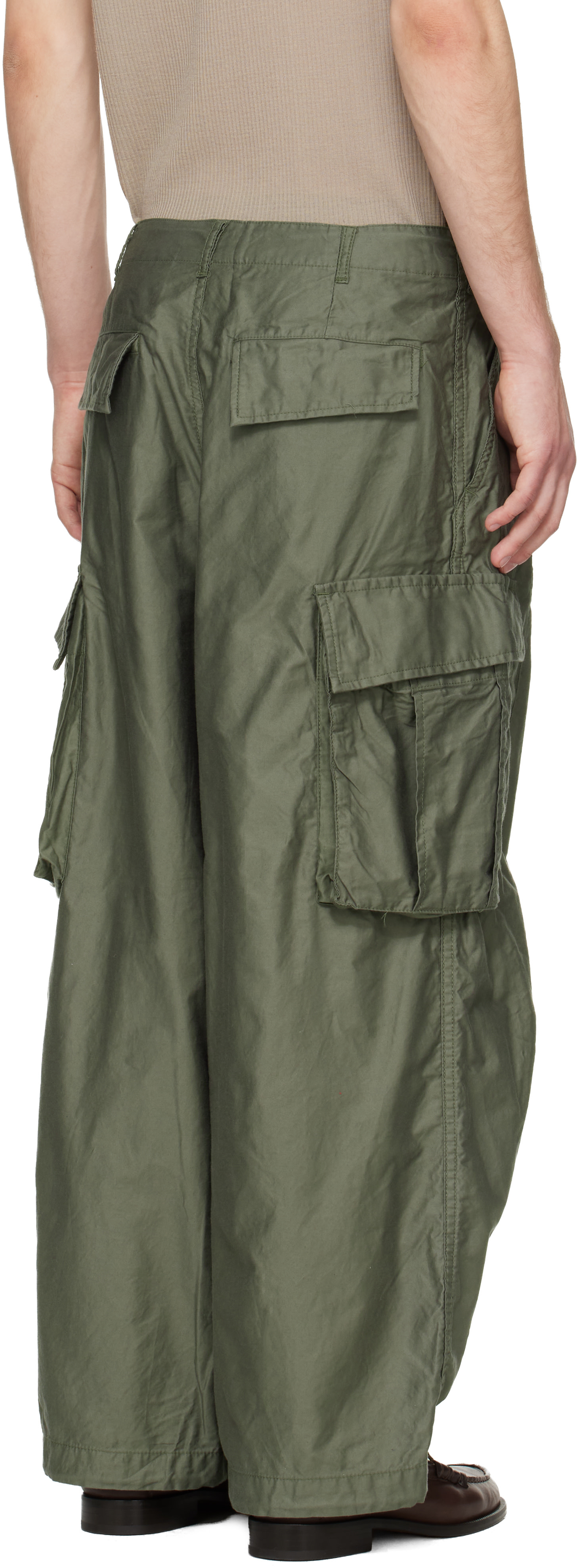 バ*タ様 SBD ニースリーブ カーキ　XS NEEDLES: Khaki H.D. BDU Cargo Pants | SSENSE