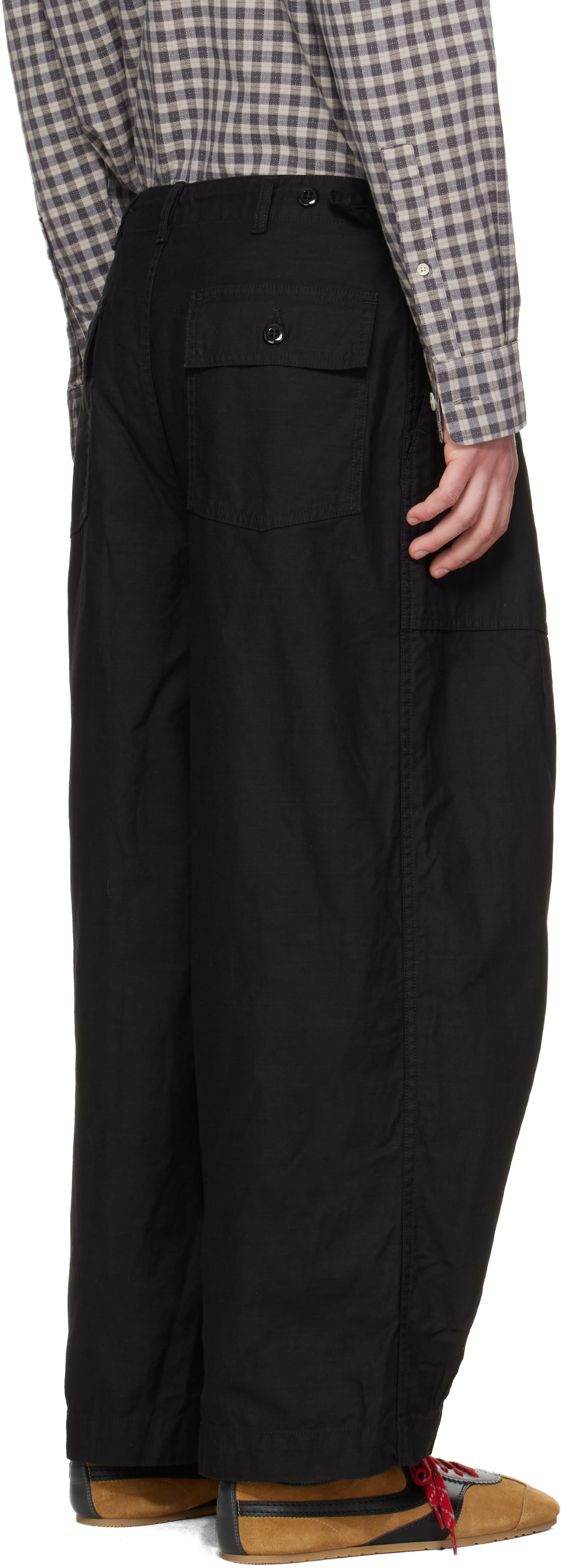 NEEDLES - Pantalon bourgeron H.D. noir