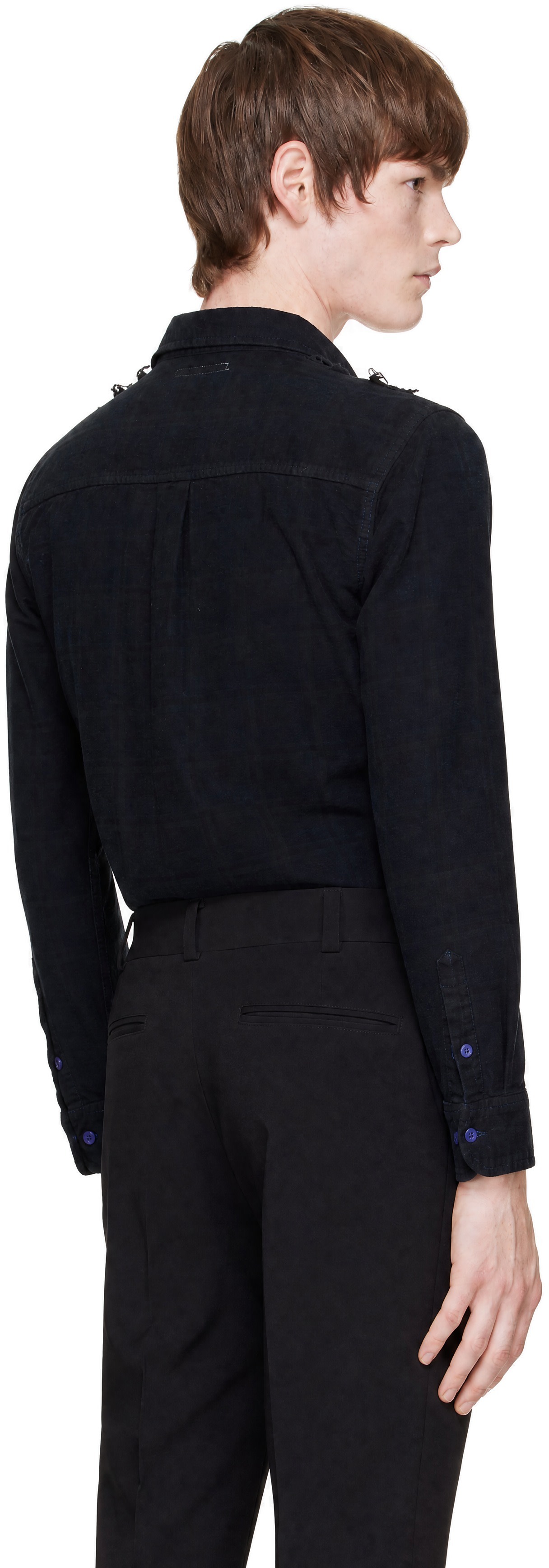 NEEDLES - Black Ribbon Flannel Shirt