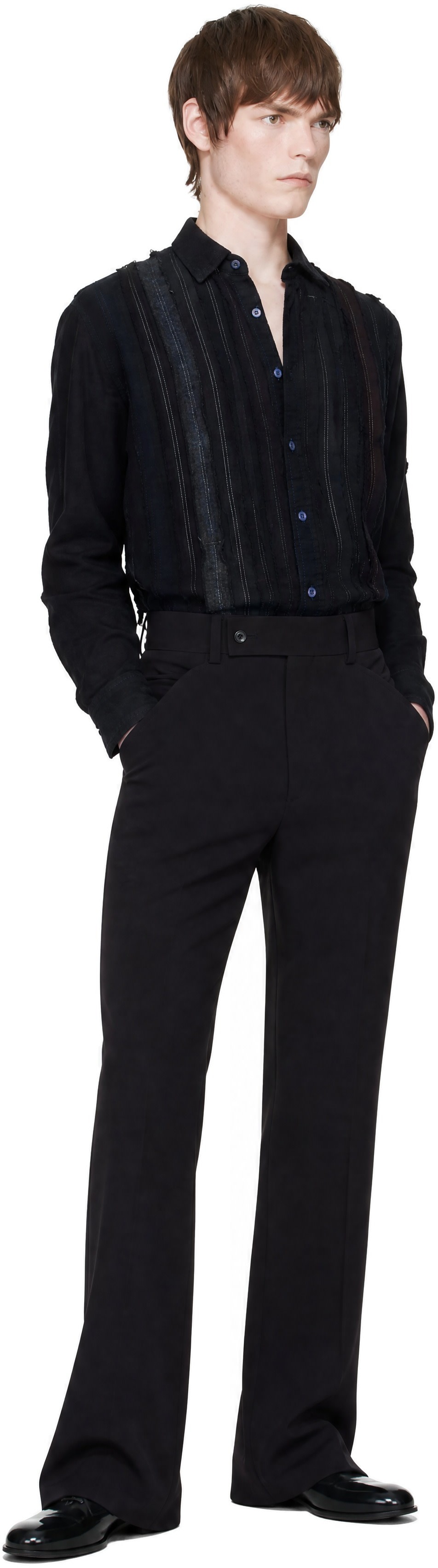 NEEDLES - Black Ribbon Flannel Shirt