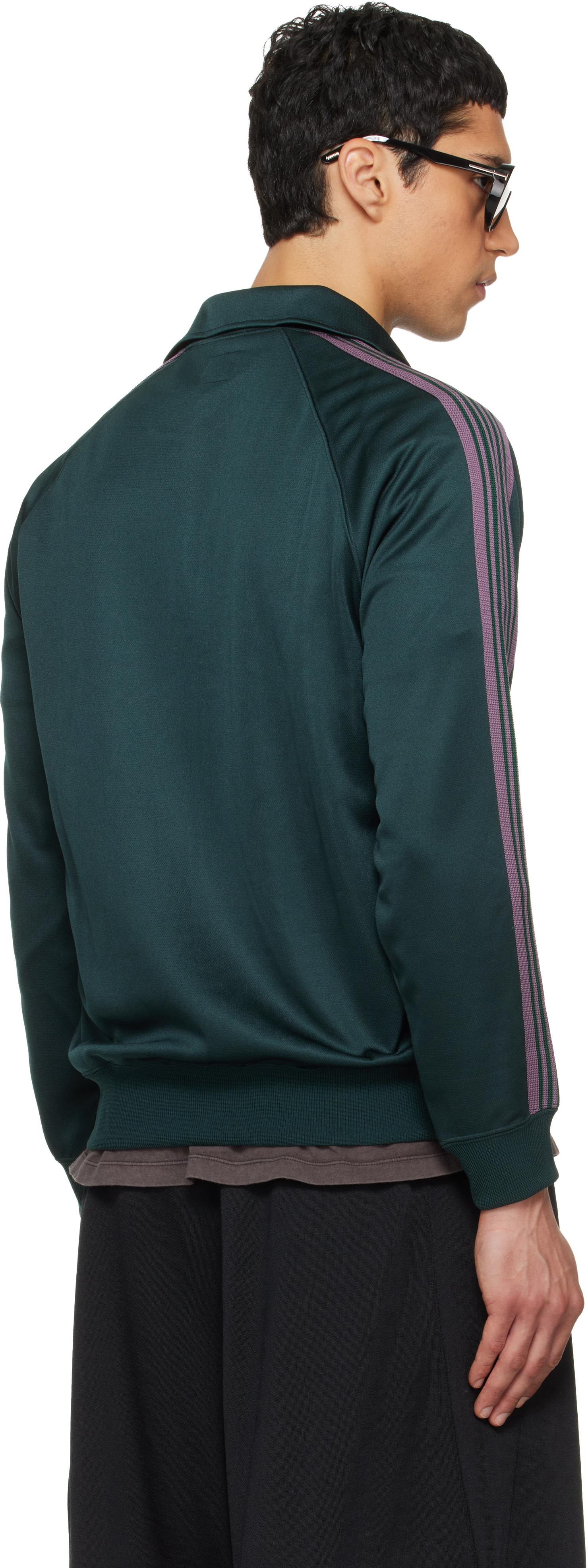 NEEDLES: Green Poly Smooth Track Jacket | SSENSE Canada NEEDLES: Green Poly Smooth Track Jacket | SSENSE Canada