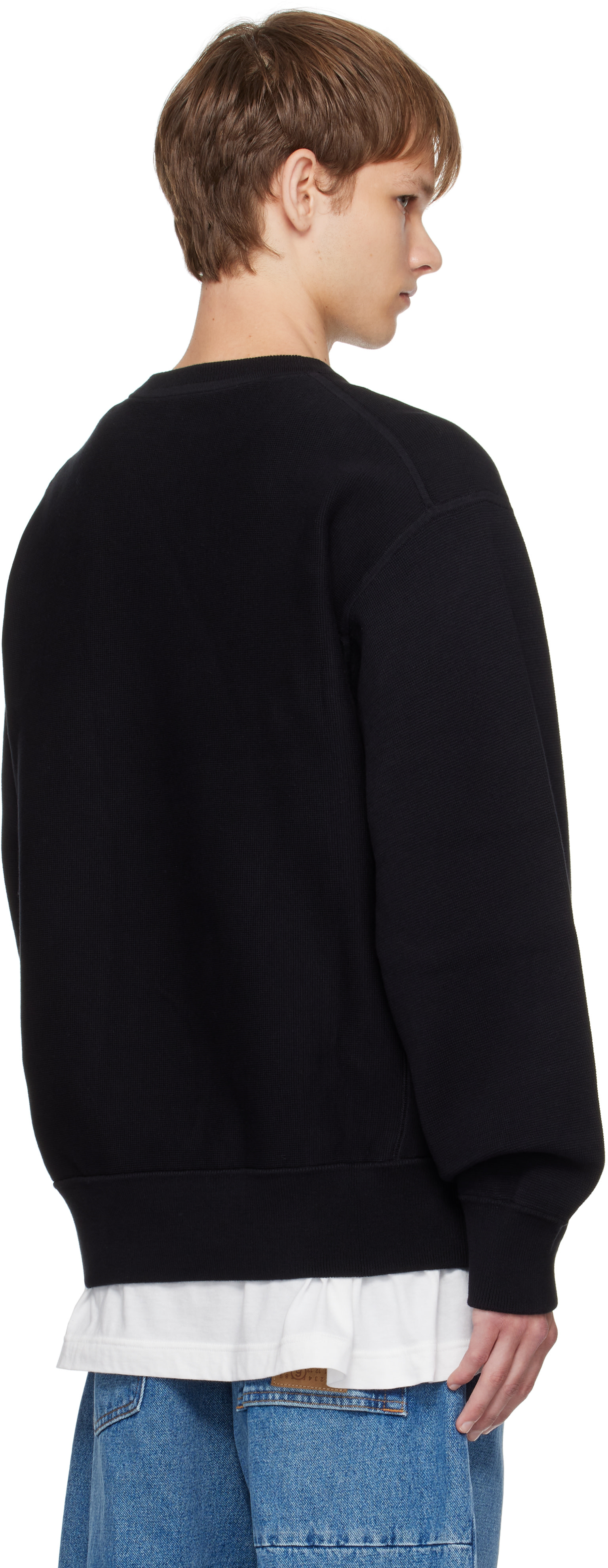 Calvin Klein - Pull noir en point de milan