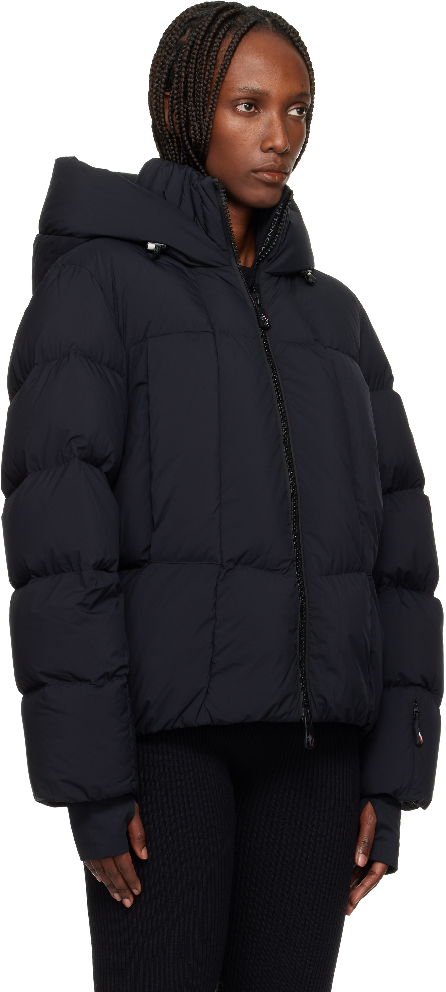 Moncler Grenoble: Black Bonnieure Down Jacket | SSENSE