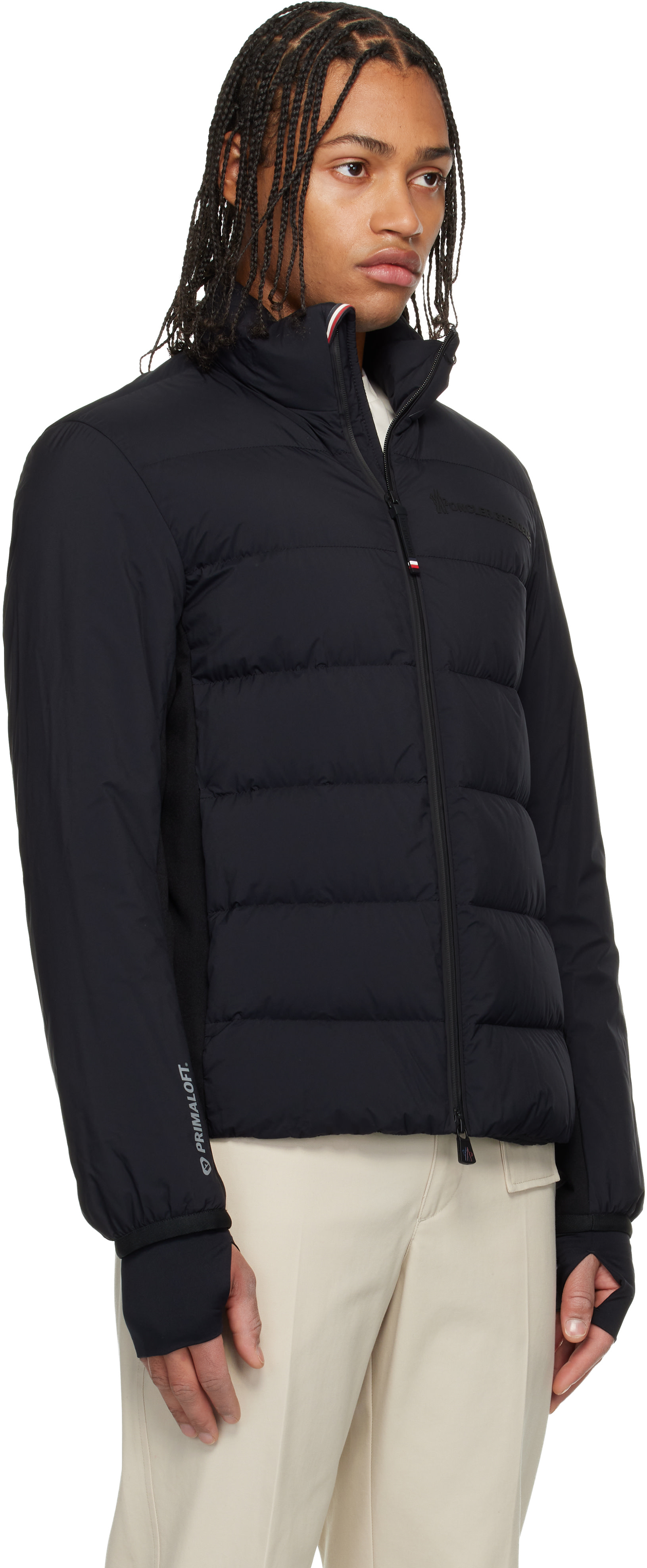 Moncler Grenoble - 블랙 아라리페 미드 레이어 다운 재킷