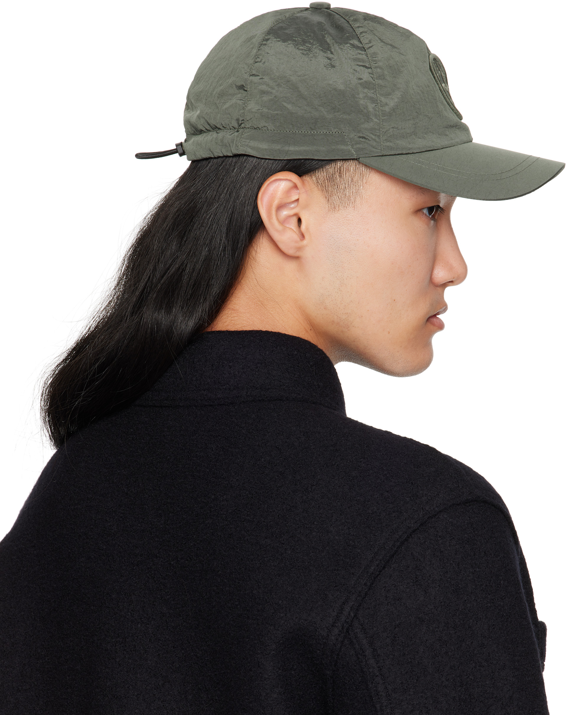 Stone Island: グリーン 9100011 Nylon Metal ECONYL キャップ