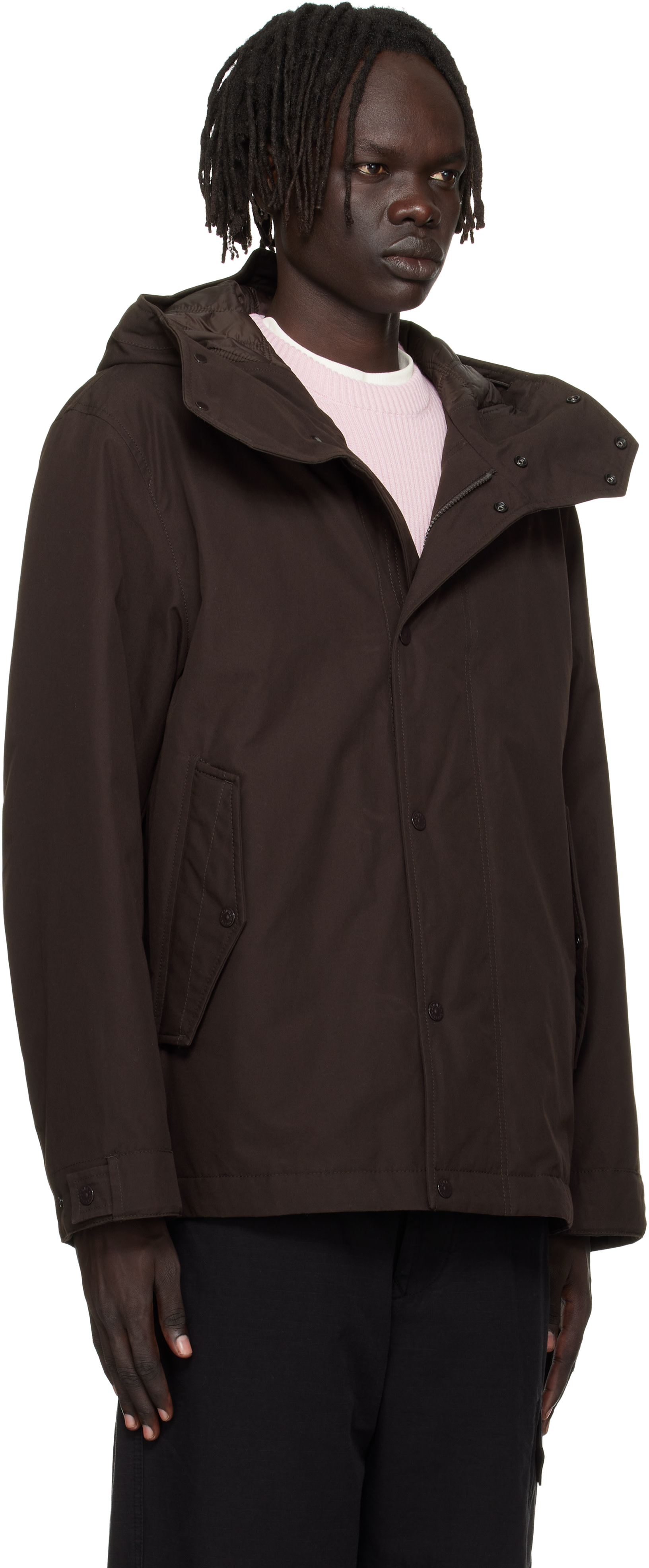 Stone Island: ブラウン 4100105 ウェザープルーフ コットンキャンバス