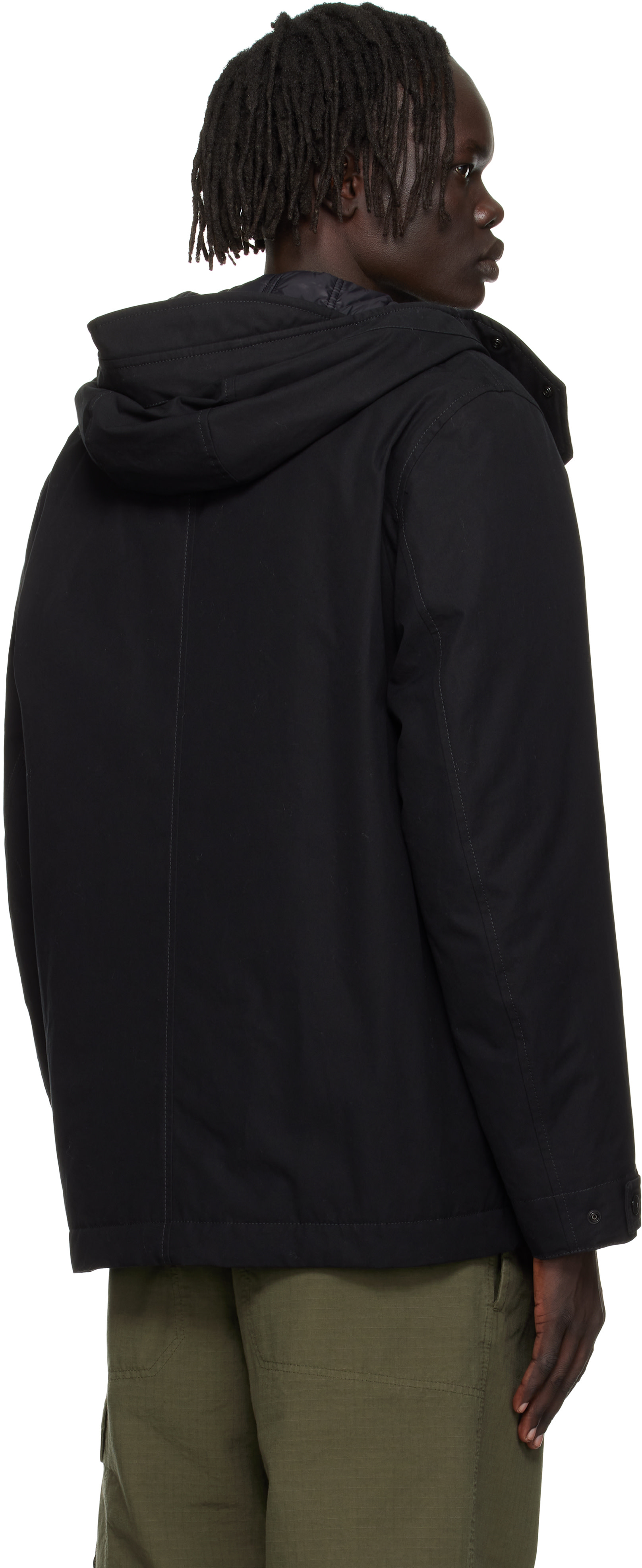 Stone Island: ブラック 4100105 ウォータープルーフ コットン 