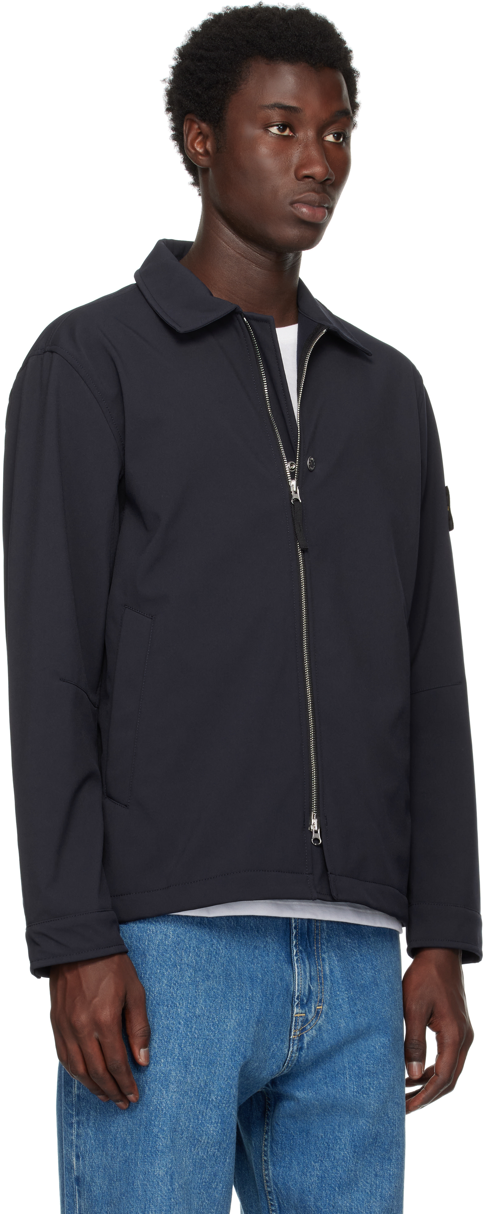 Stone Island - Navy Q100003 Soft Shell Jacket