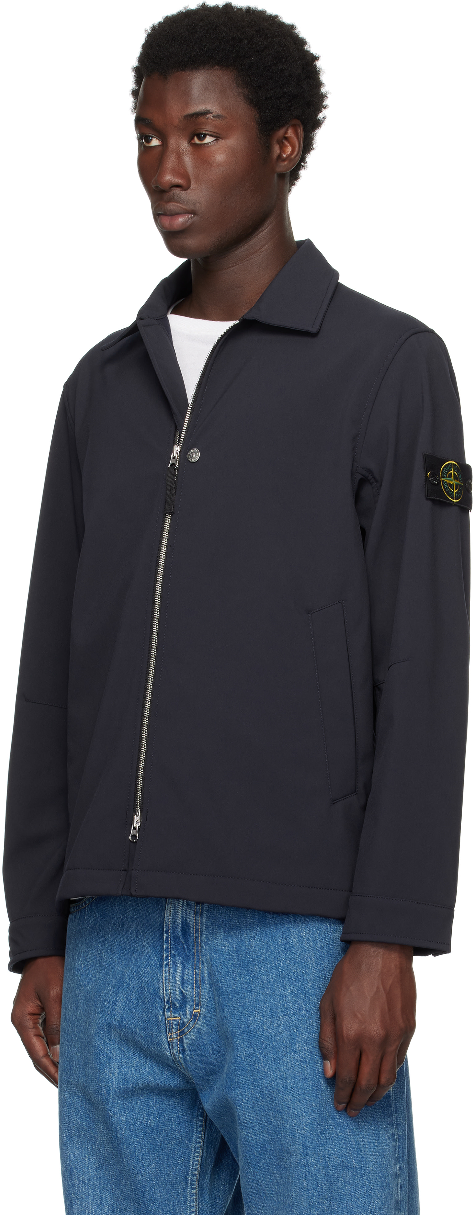 Stone Island - Navy Q100003 Soft Shell Jacket