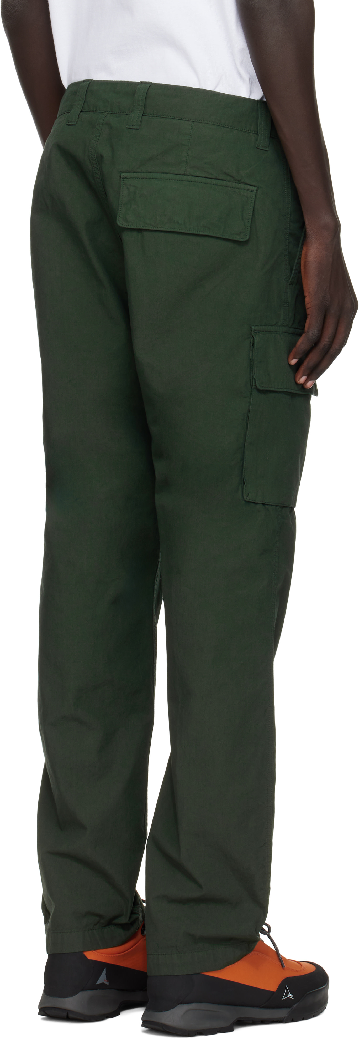 Stone Island: グリーン 3100006 Canvas Weave Cotton カーゴパンツ