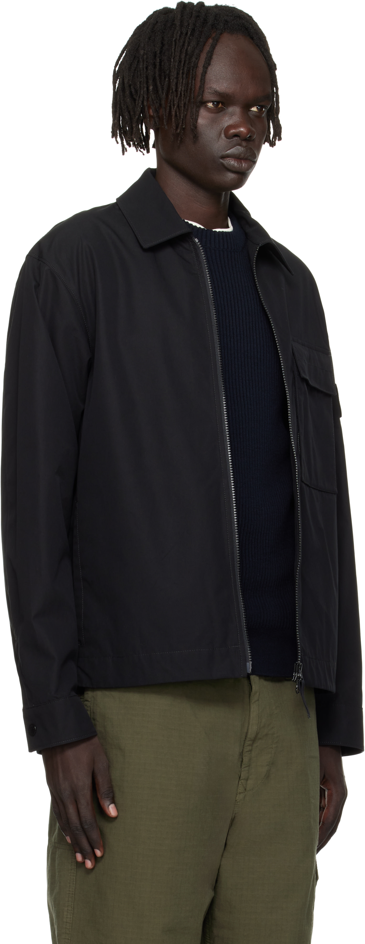 Stone Island: ブラック 1200018 ウォータープルーフ コットン