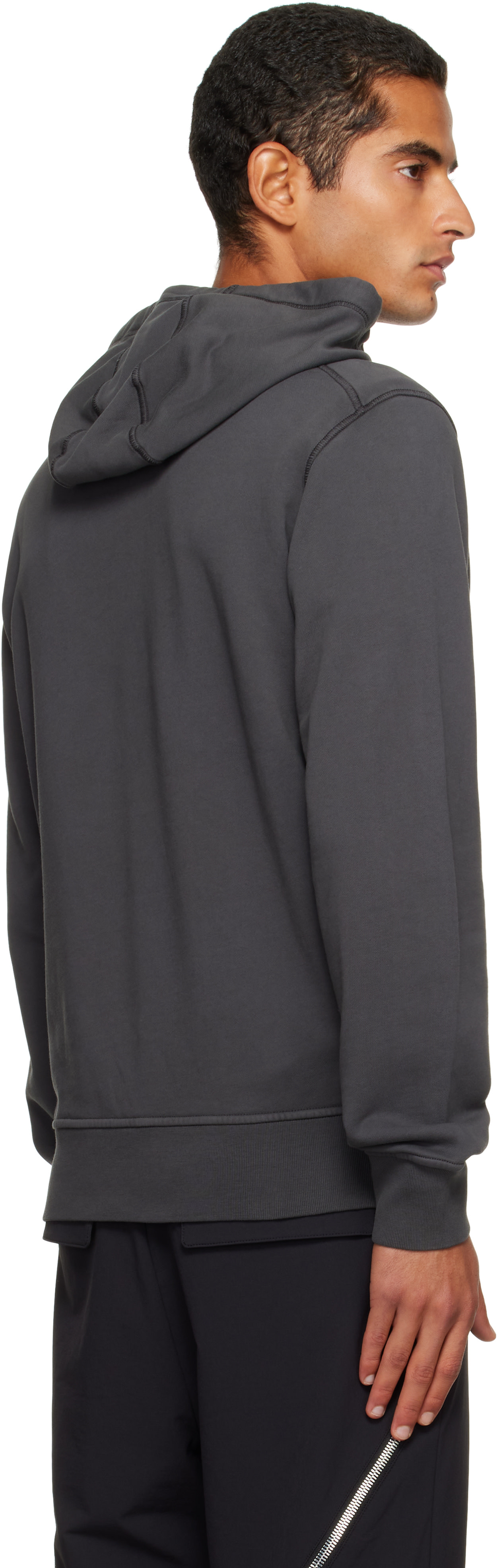 Stone Island: Gray 6100062 Regular-Fit Hoodie | SSENSE