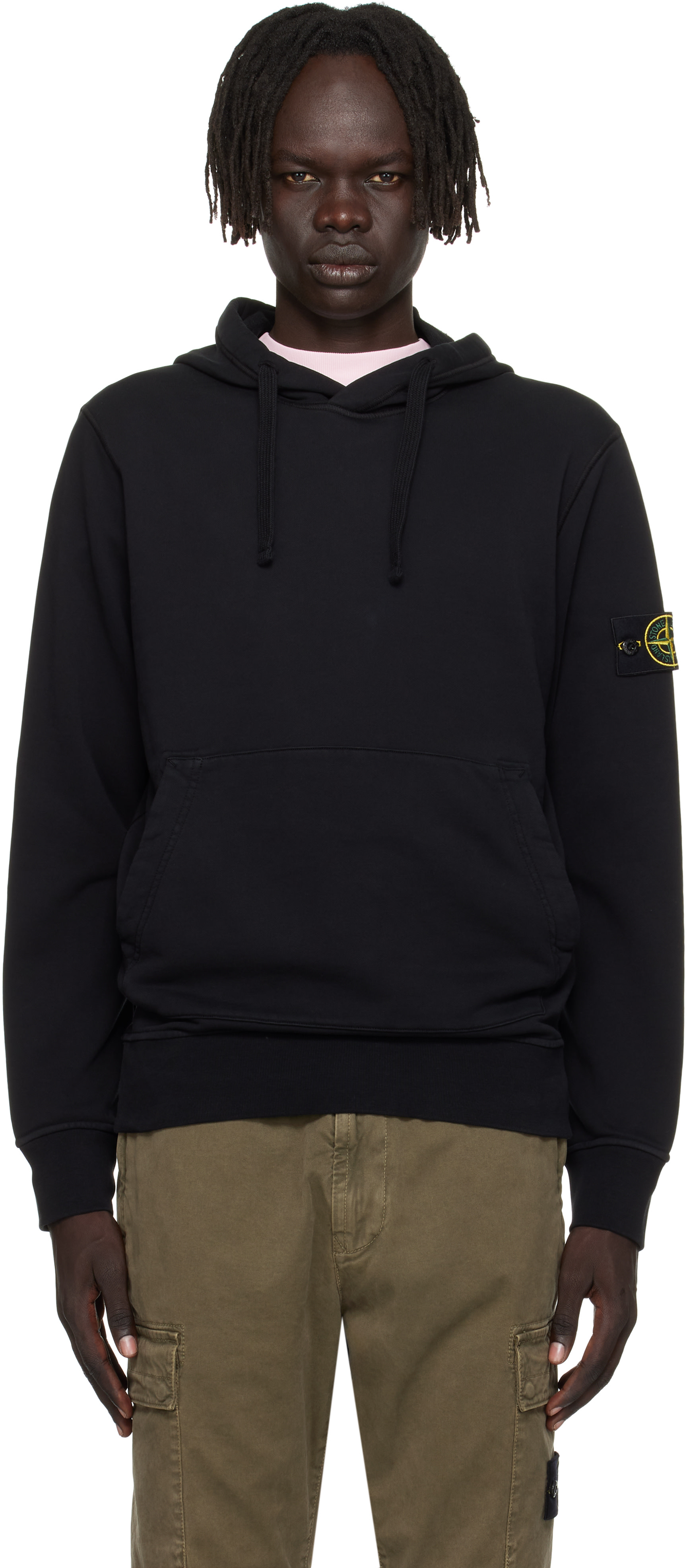 Stone Island: ブラック 6100062 オーガニックコットン フリース