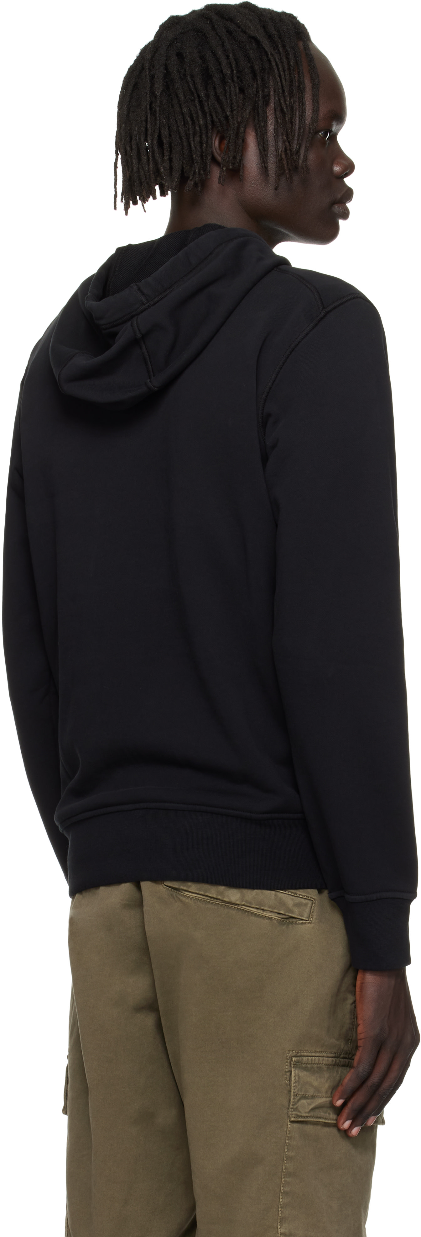 Stone Island: ブラック 6100062 オーガニックコットン フリース