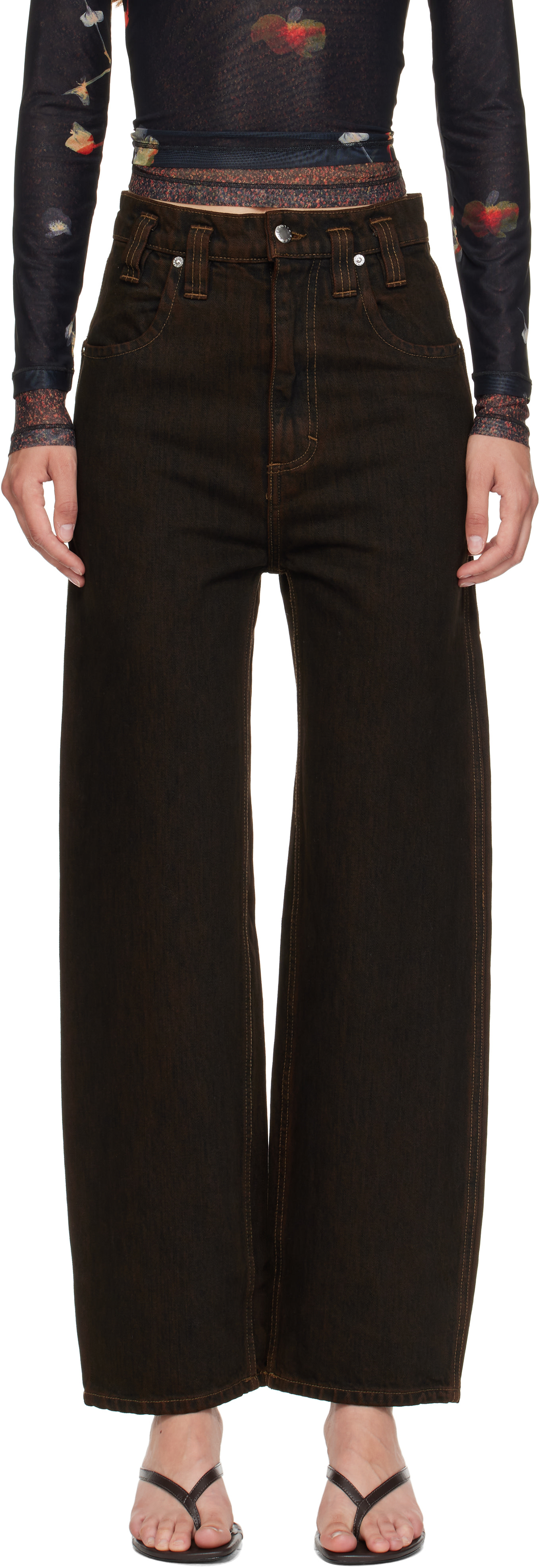 Eckhaus Latta - Jean ample brun