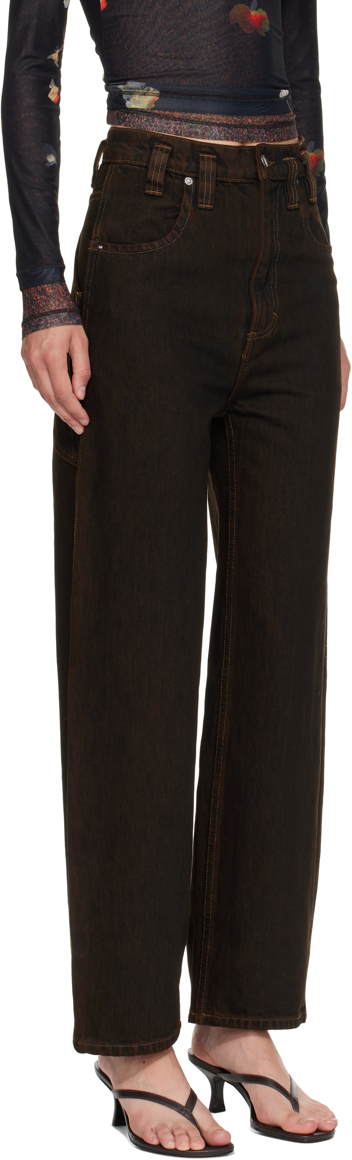 Eckhaus Latta - Jean ample brun
