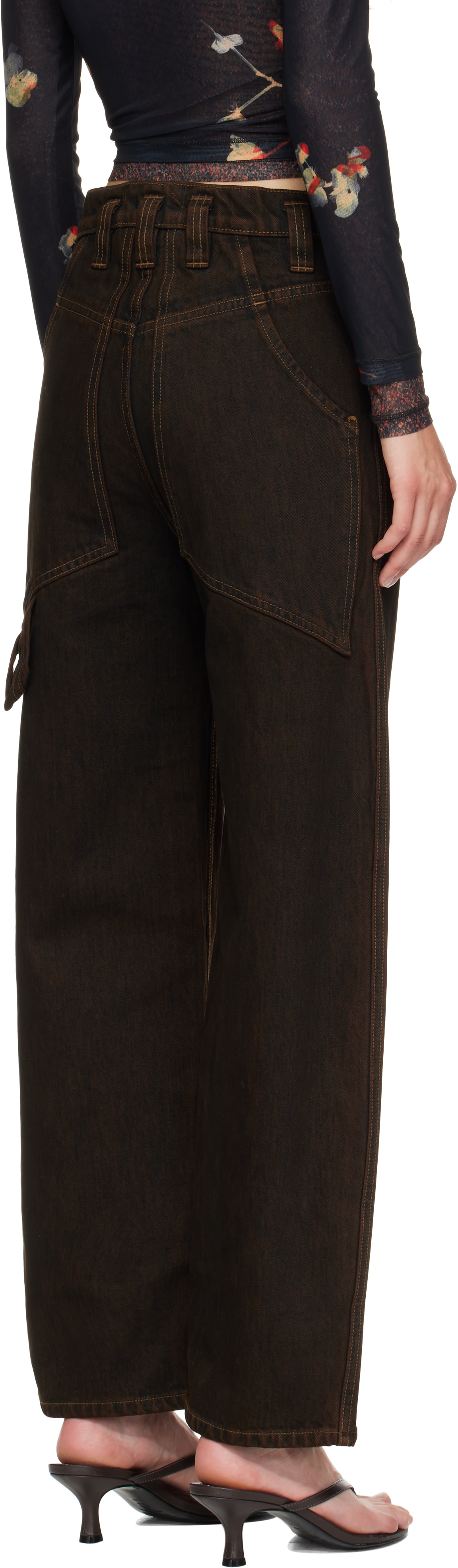 Eckhaus Latta - Jean ample brun
