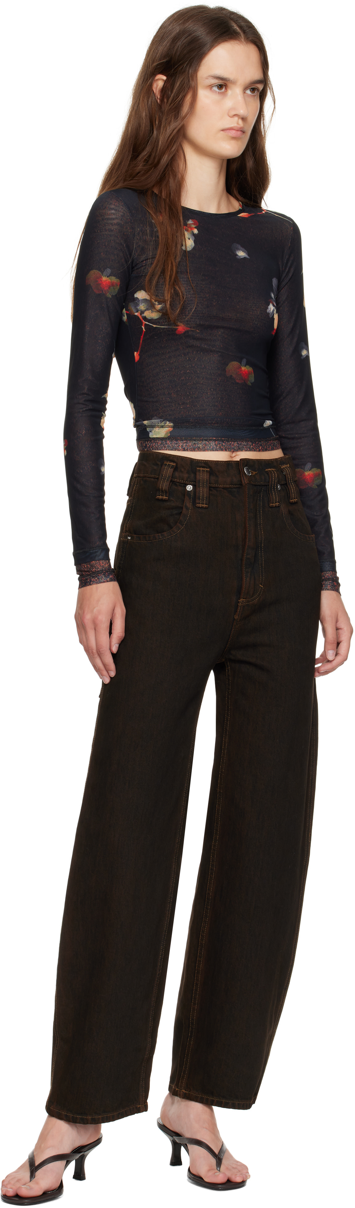 Eckhaus Latta - Jean ample brun