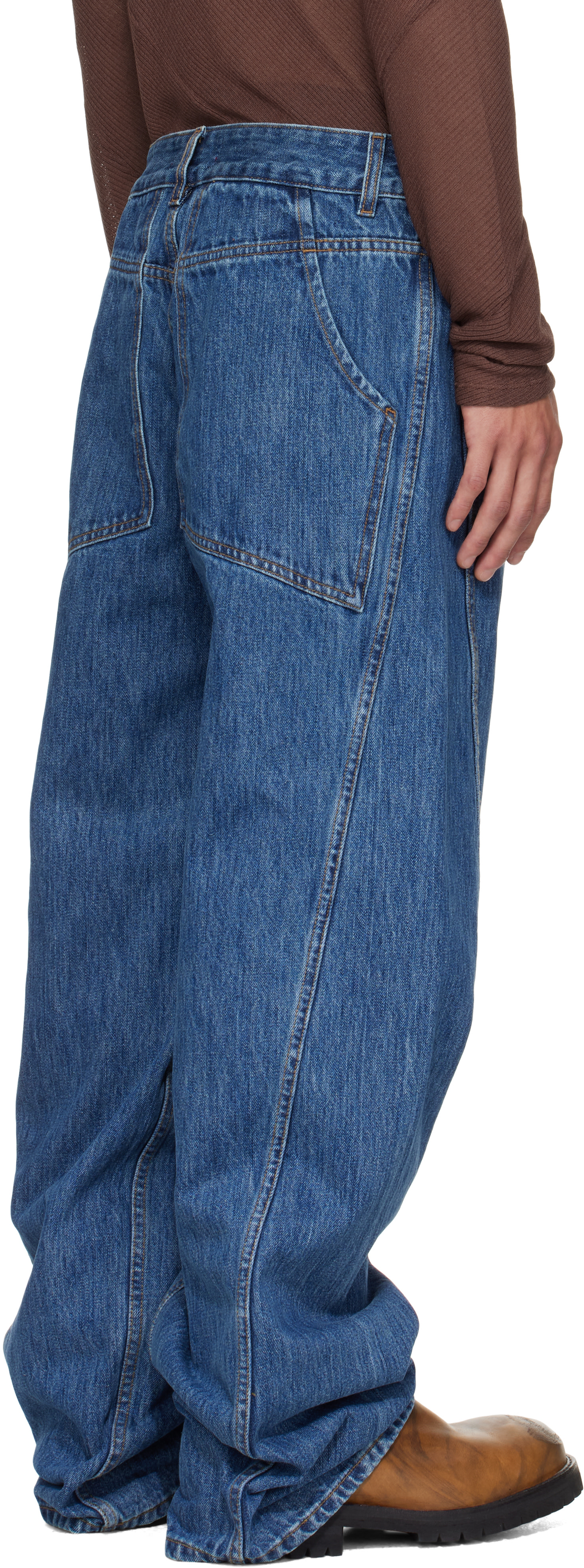 Eckhaus Latta - Jean Bend bleu