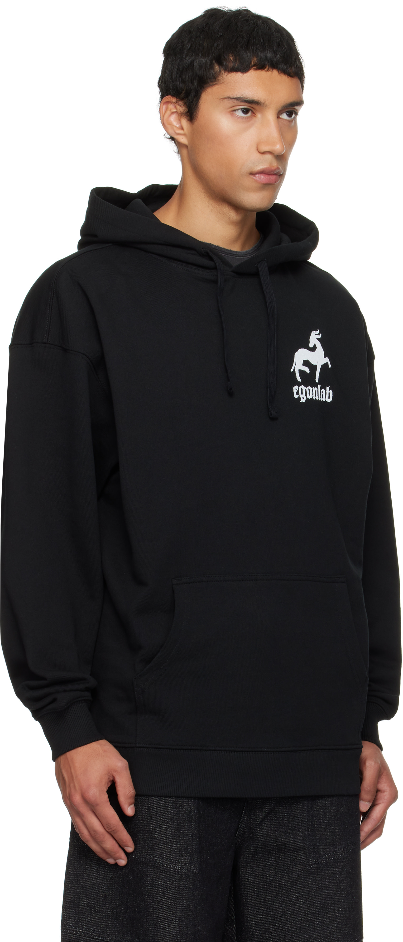 EGONlab - Pull à capuche 'Play With Fire' noir