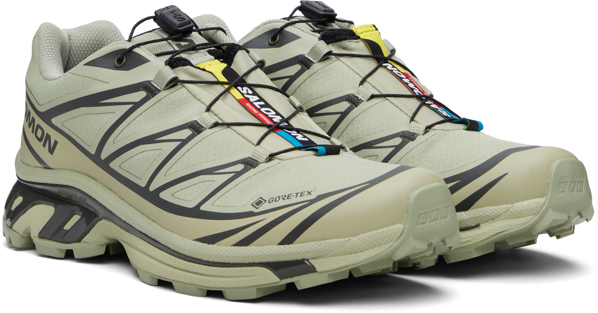 SALOMON UNION FRONTIER 2022モデル　a2618 Salomon: Khaki XT-6 GORE-TEX Sneakers | SSENSE