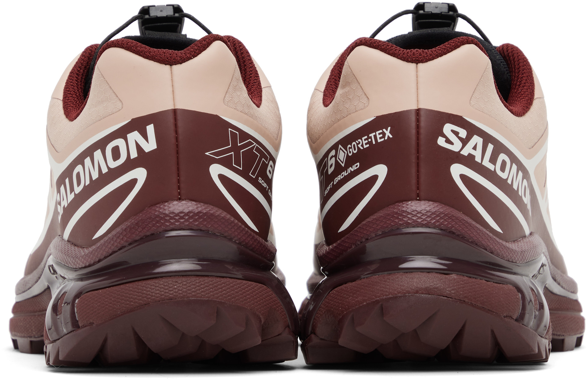 Salomon: ピンク＆バーガンディ XT-6 GORE-TEX スニーカー | SSENSE 日本