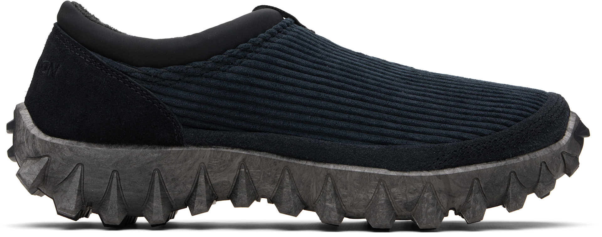 Salomon: Black SnowClog Corduroy Sneakers | SSENSE