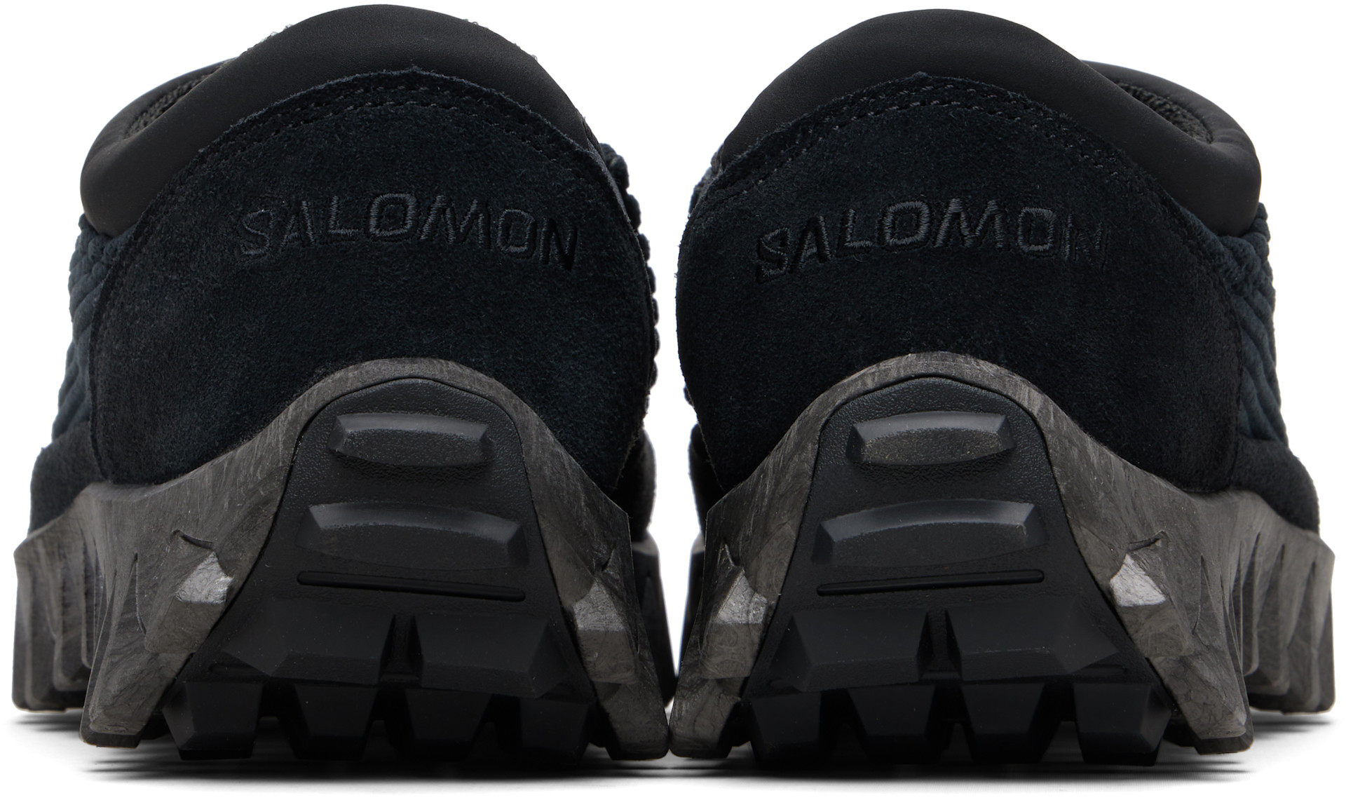 Salomon: Black SnowClog Corduroy Sneakers | SSENSE