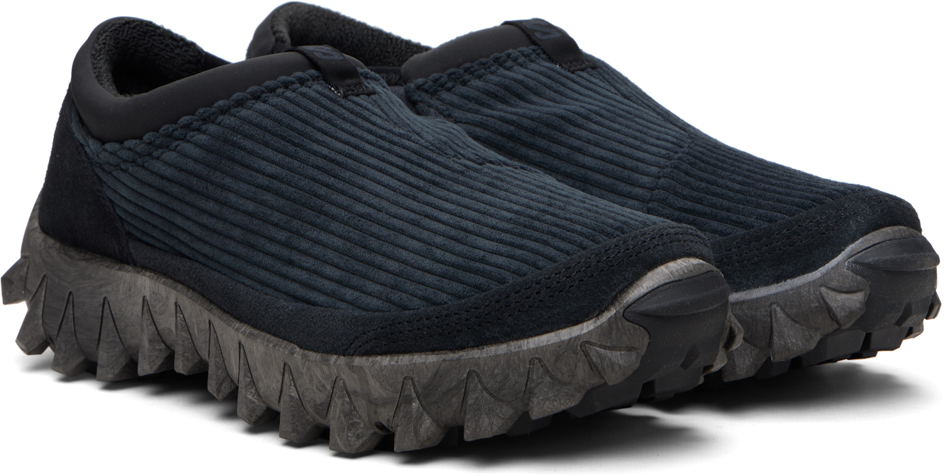 Salomon: Black SnowClog Corduroy Sneakers | SSENSE