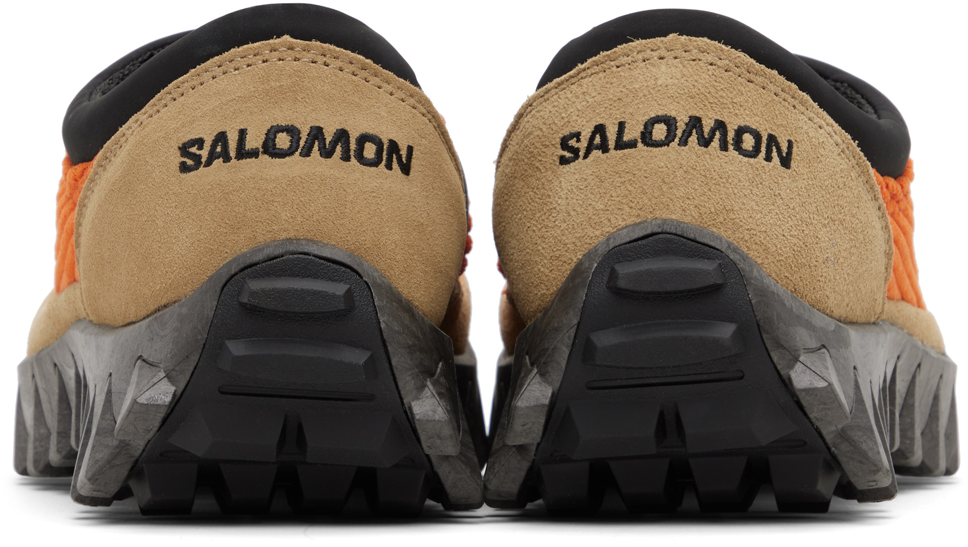 Salomon: Orange Snowclog Corduroy Loafers | SSENSE