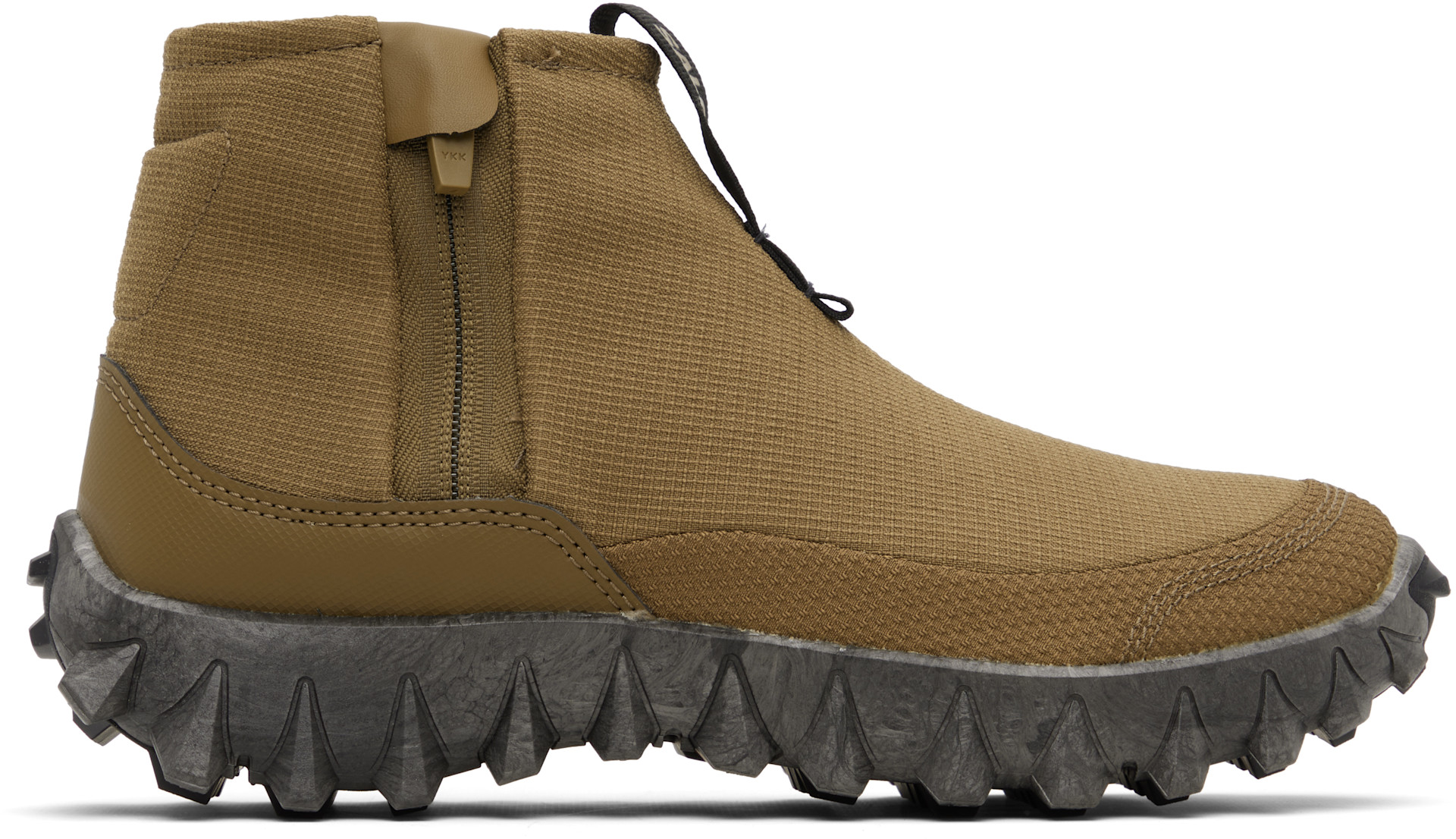Salomon: Khaki Snowclog Mid High Top Sneakers | SSENSE