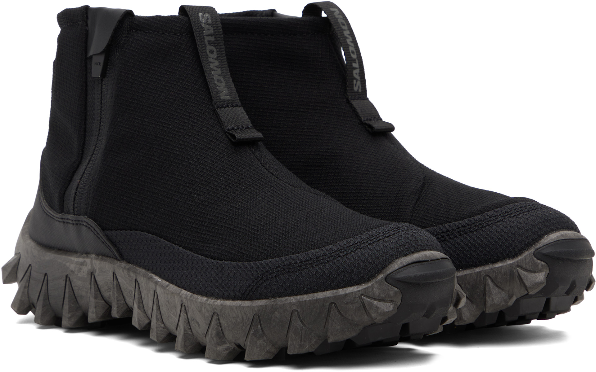 Salomon: Black Snowclog Mid High Top Sneakers | SSENSE