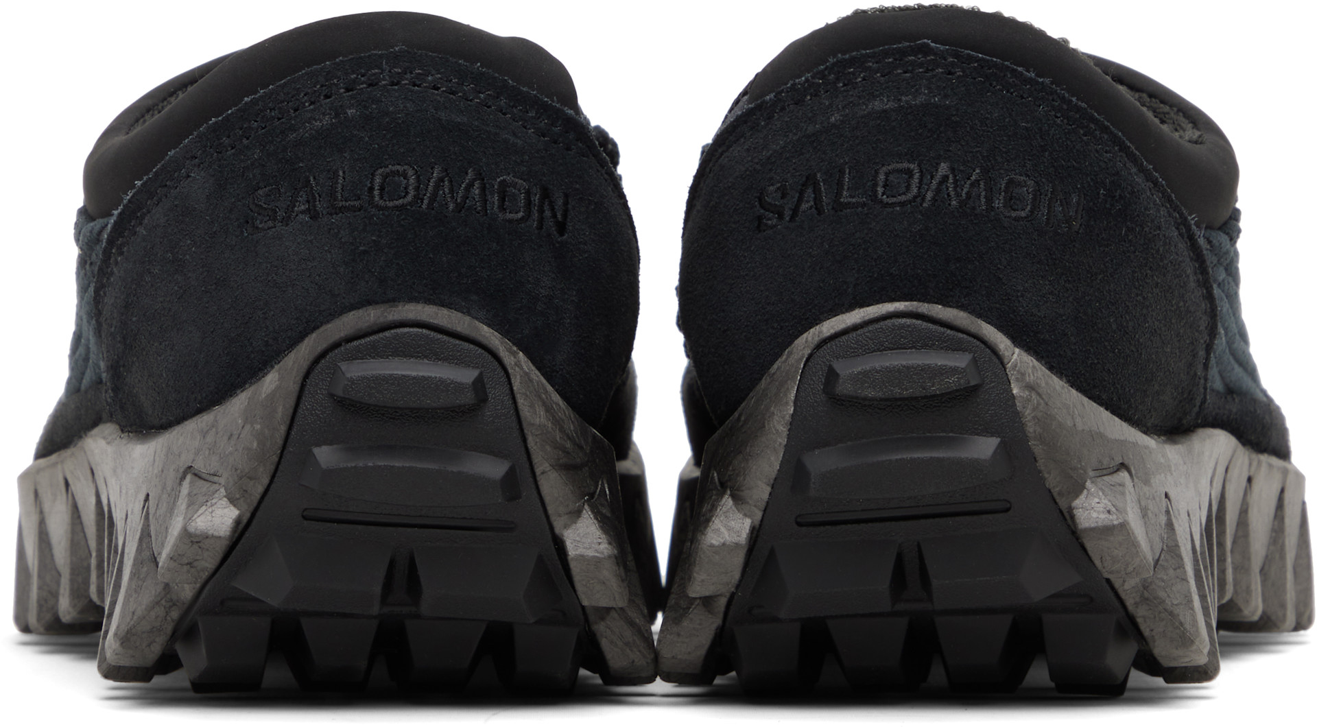 Salomon: Black Snowclog Corduroy Loafers | SSENSE