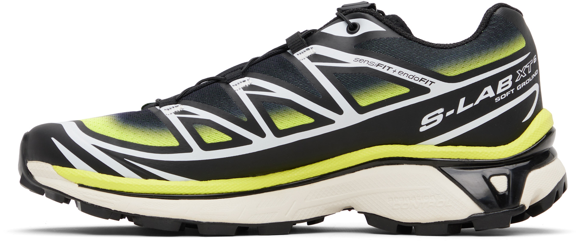 Salomon: Black & Green XT-6 Skyline Sneakers | SSENSE