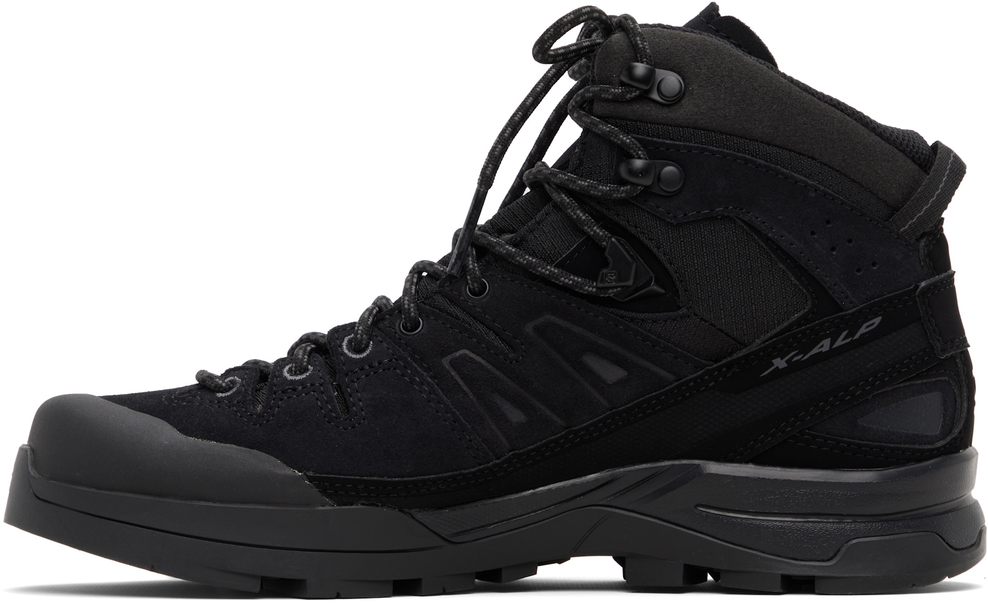 Salomon: Black X-ALP Mid Leather GORE-TEX Boots | SSENSE
