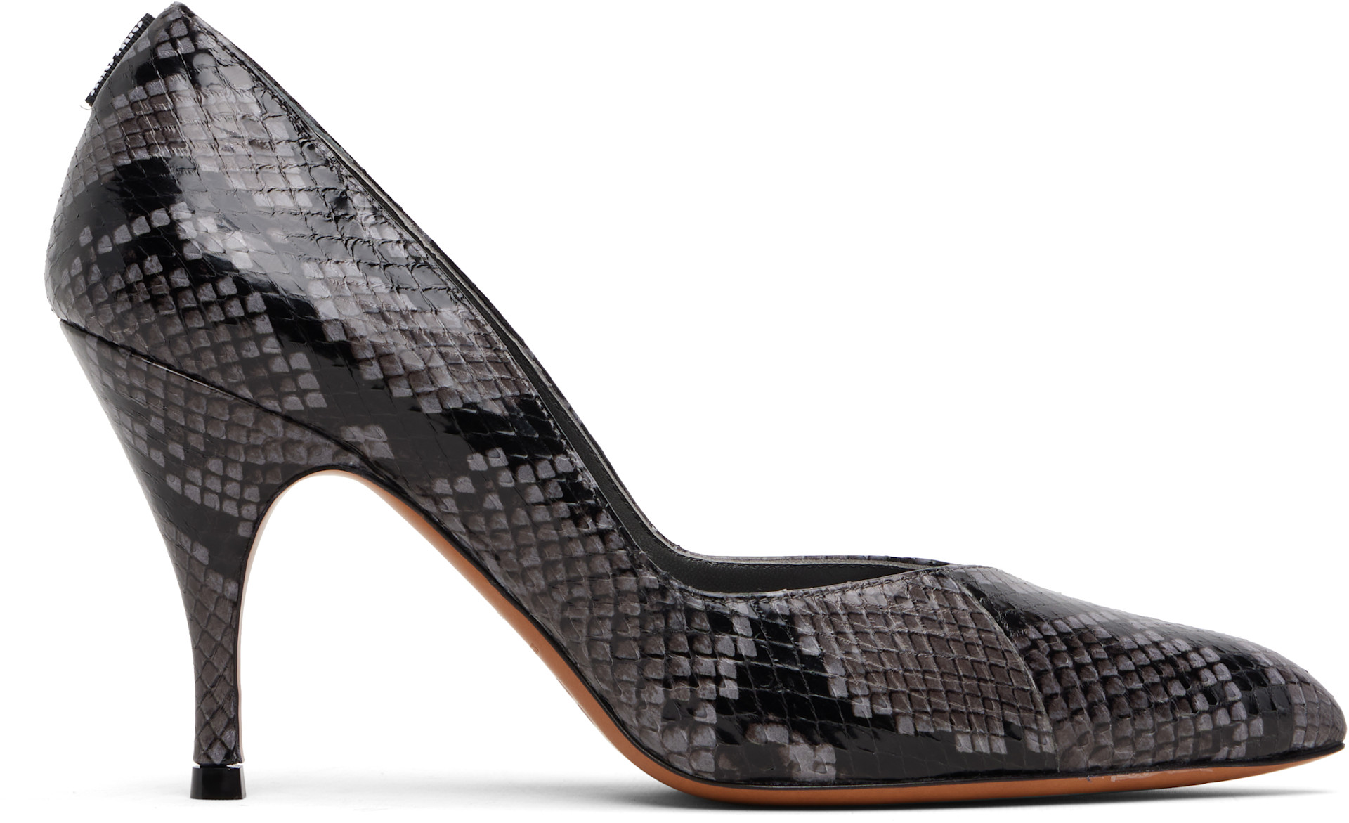 Miu Miu - Gray Ayers Leather Heels
