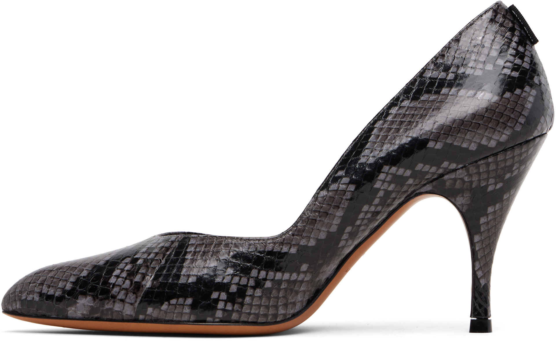 Miu Miu - Gray Ayers Leather Heels