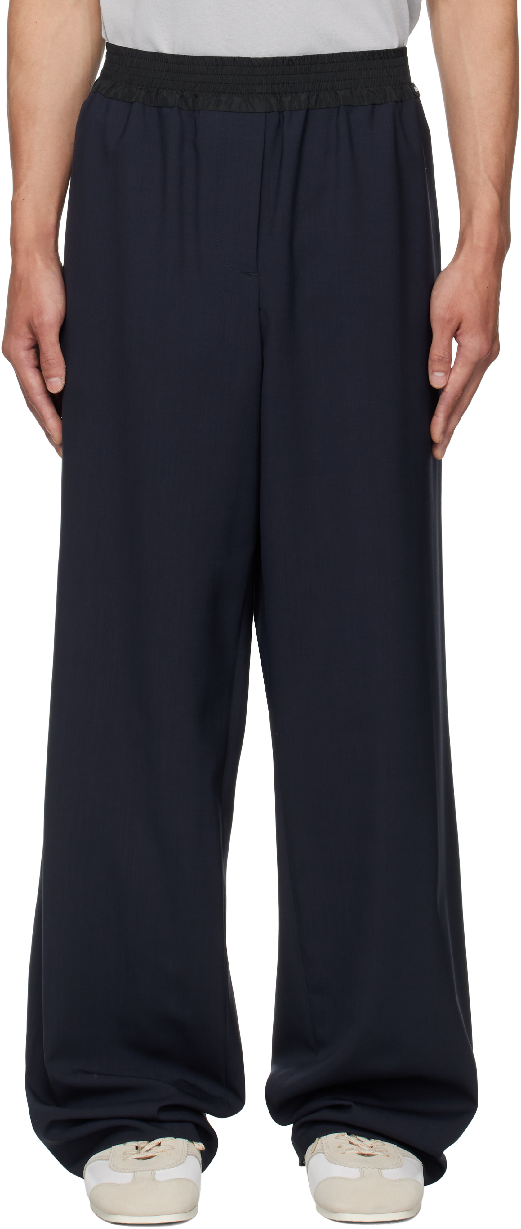Miu Miu - Navy Wool Trousers