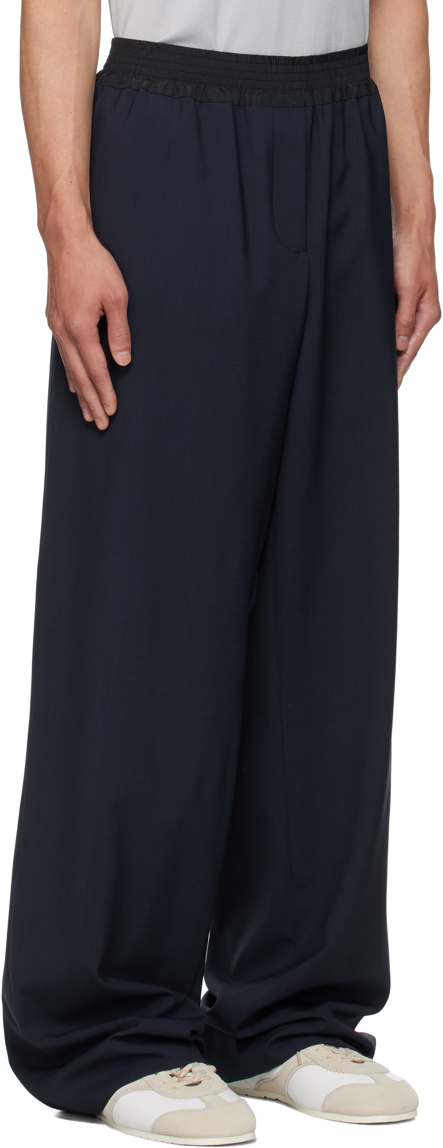 Miu Miu - Navy Wool Trousers