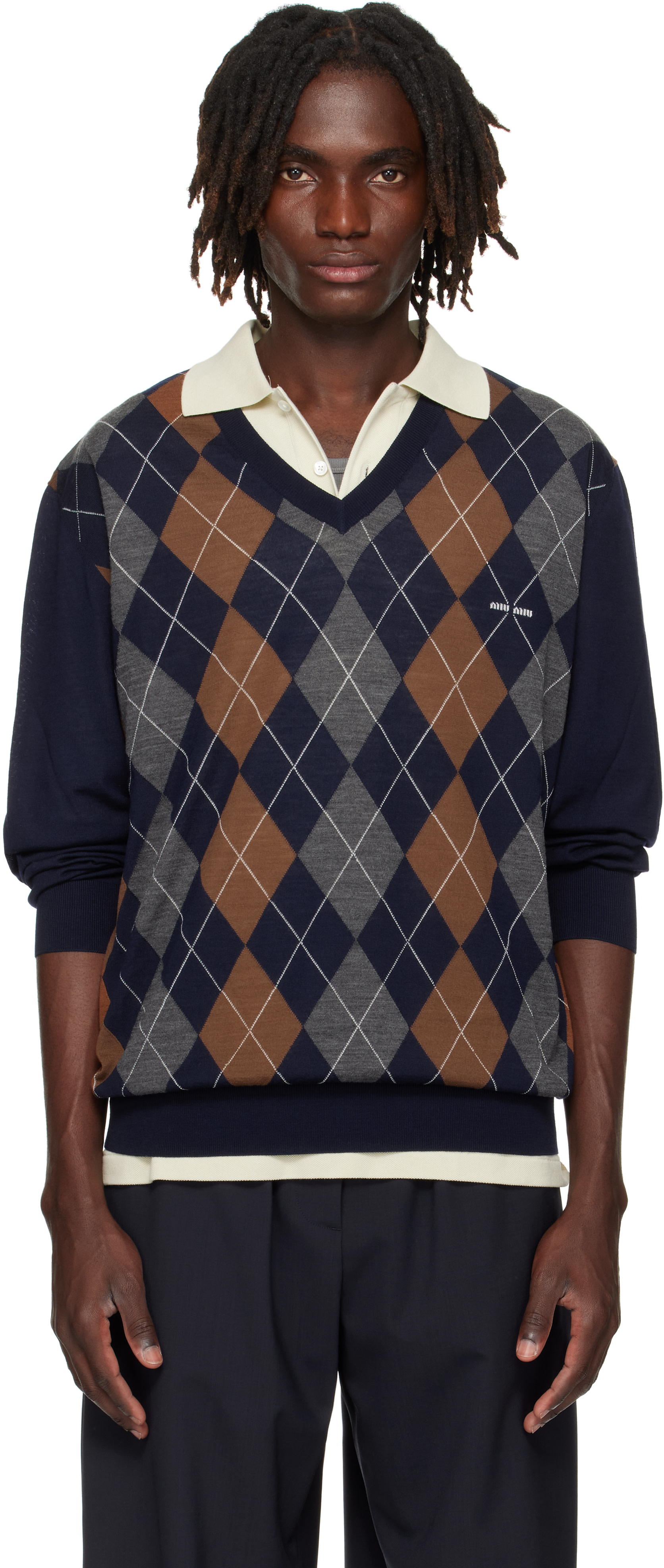 Miu Miu - Navy Wool Sweater