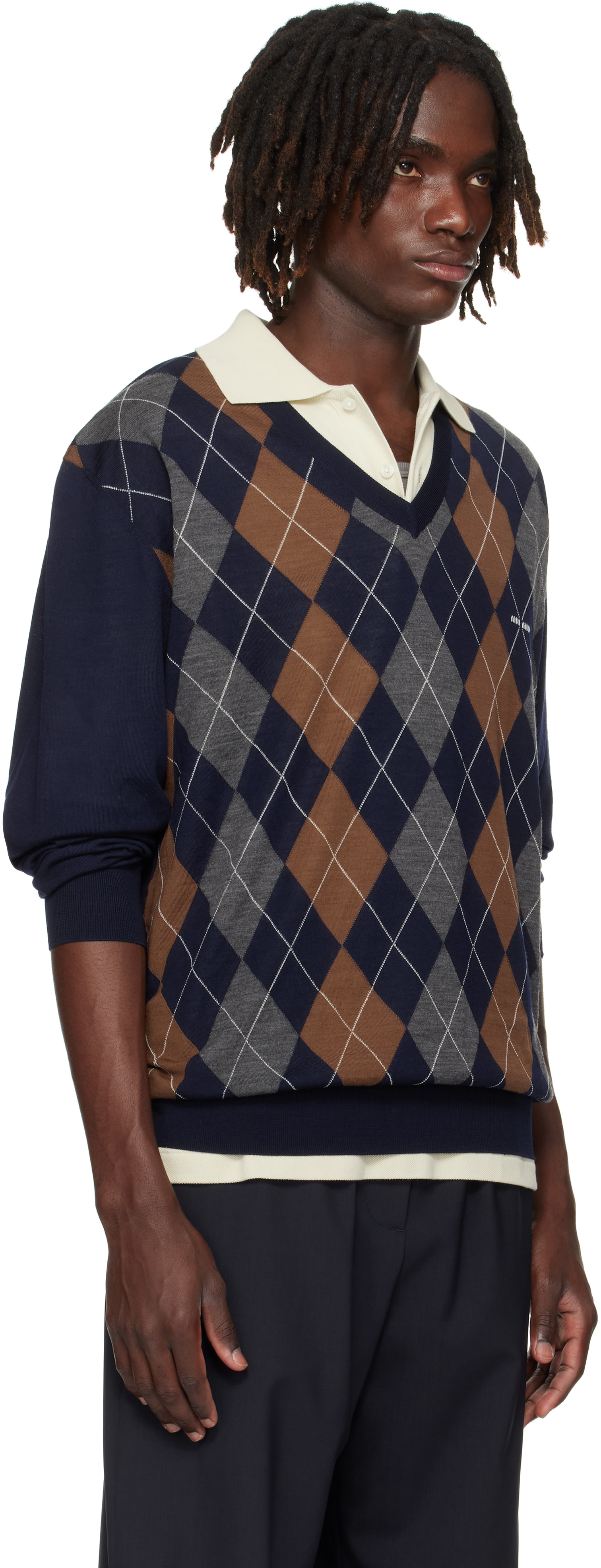 Miu Miu - Navy Wool Sweater