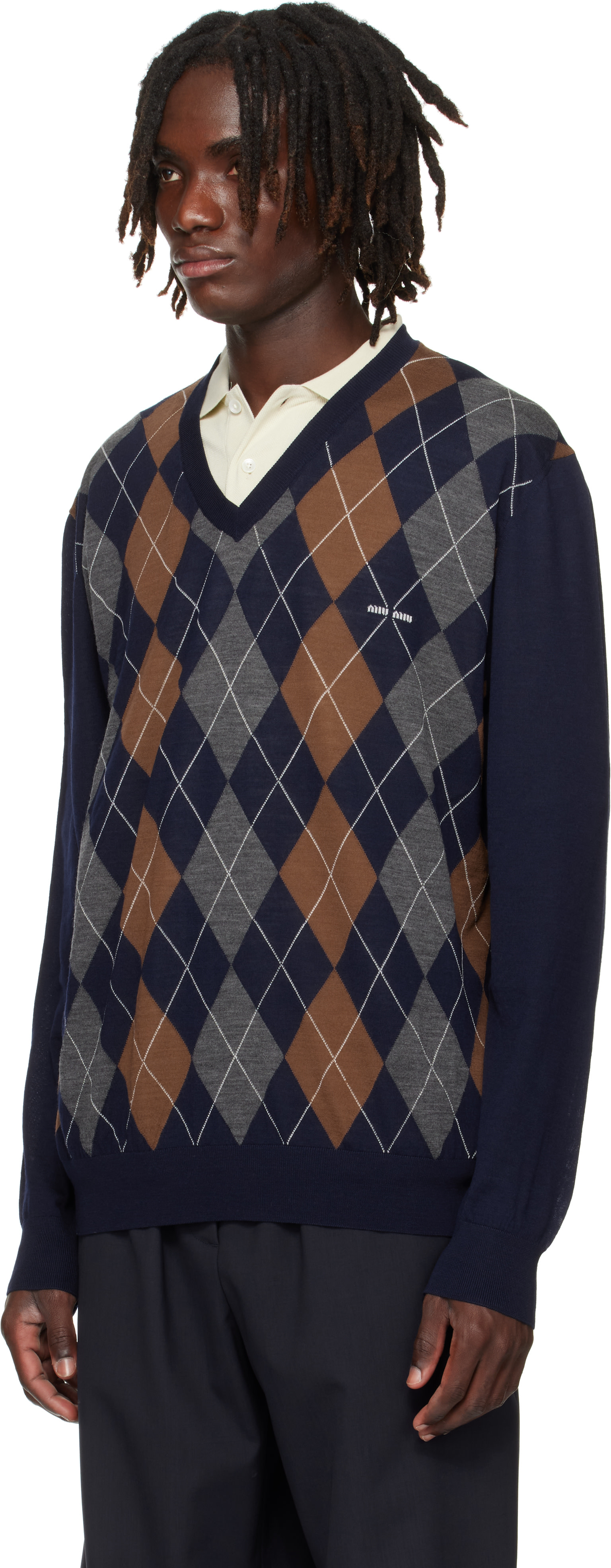 Miu Miu - Navy Wool Sweater