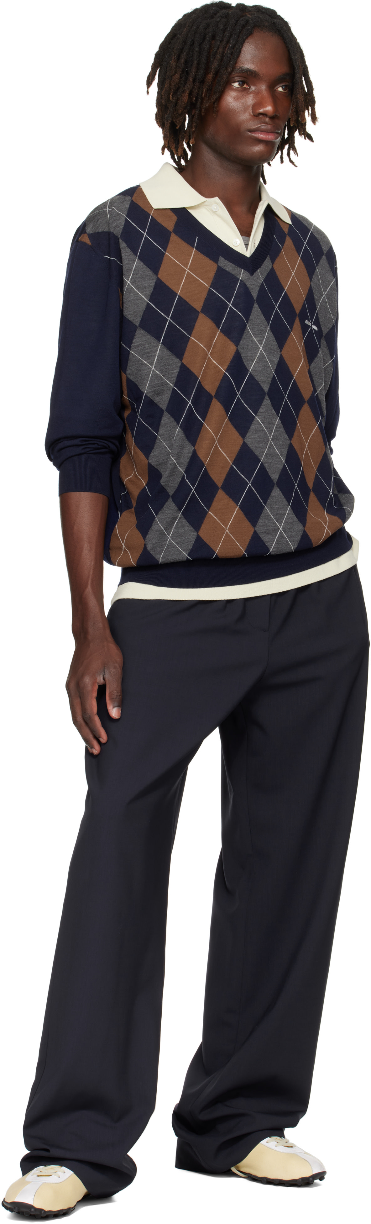 Miu Miu - Navy Wool Sweater