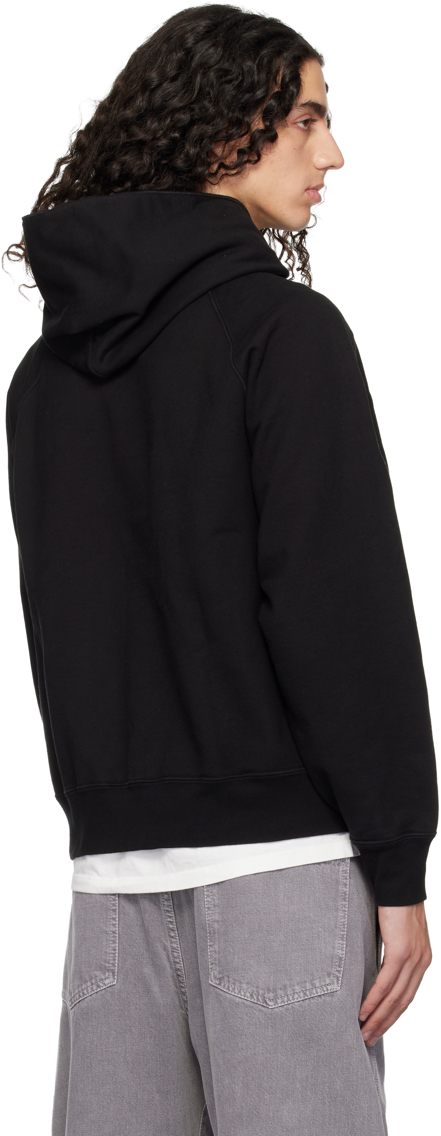 Lady White Co.: Black Super Weighted Hoodie | SSENSE
