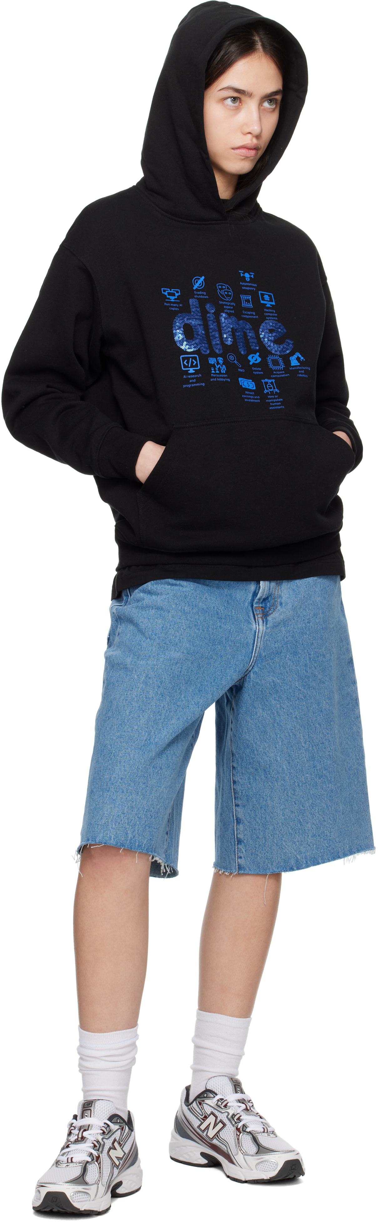 Dime - Pull à capuche AGI noir